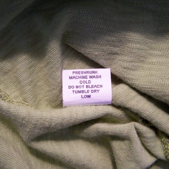 Habitat Shirt Top Small Green 3/4 Sleeves Scoop Neck 100% Cotton Womens Casual - Picture 9 of 9